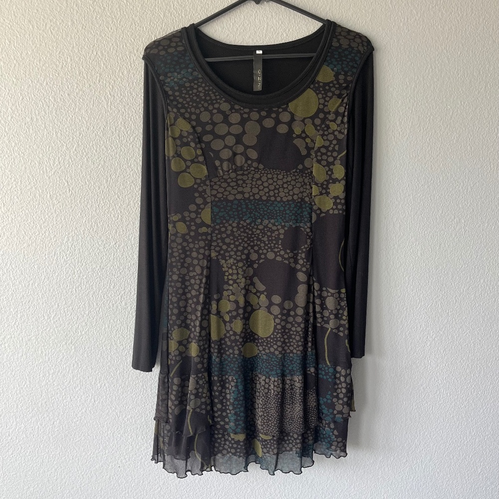 Inizio Italy Sheer 2-piece Dress